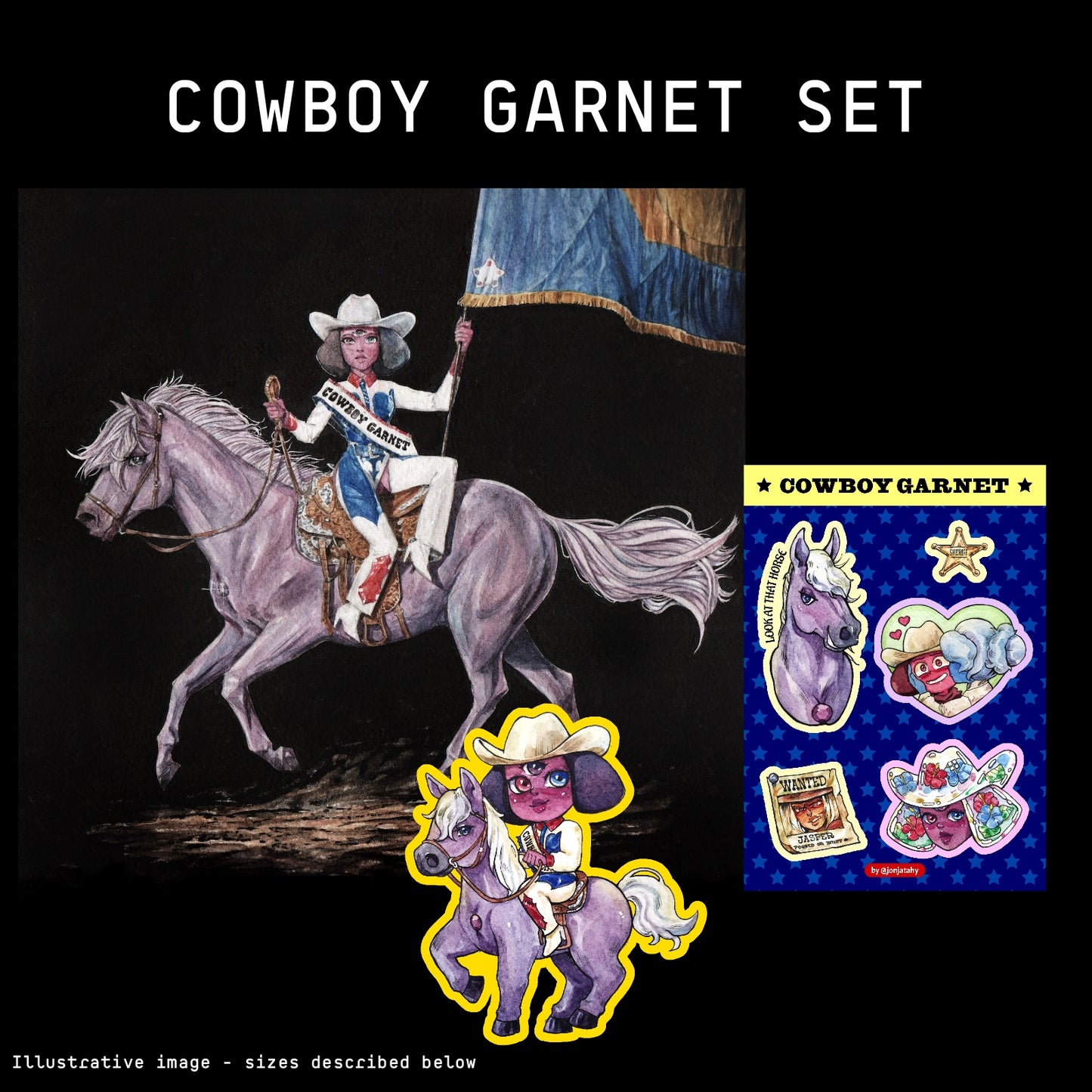 Cowboy Garnet Set